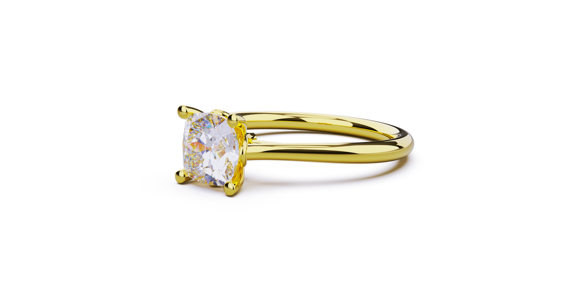 cushion solitaire 6x6mm 07