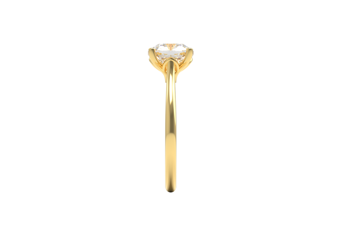 cushion solitaire 8x8mm 06