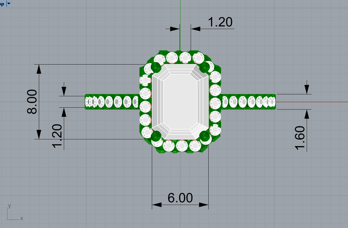 Emerald Halo CAD Bundle