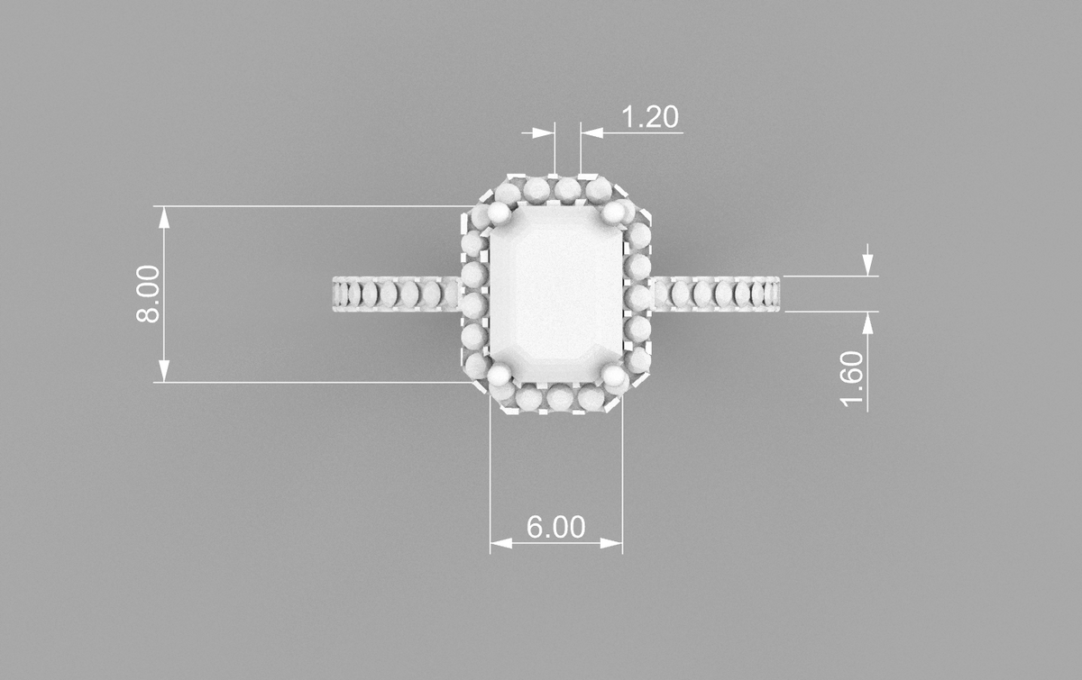 Emerald Halo CAD Bundle