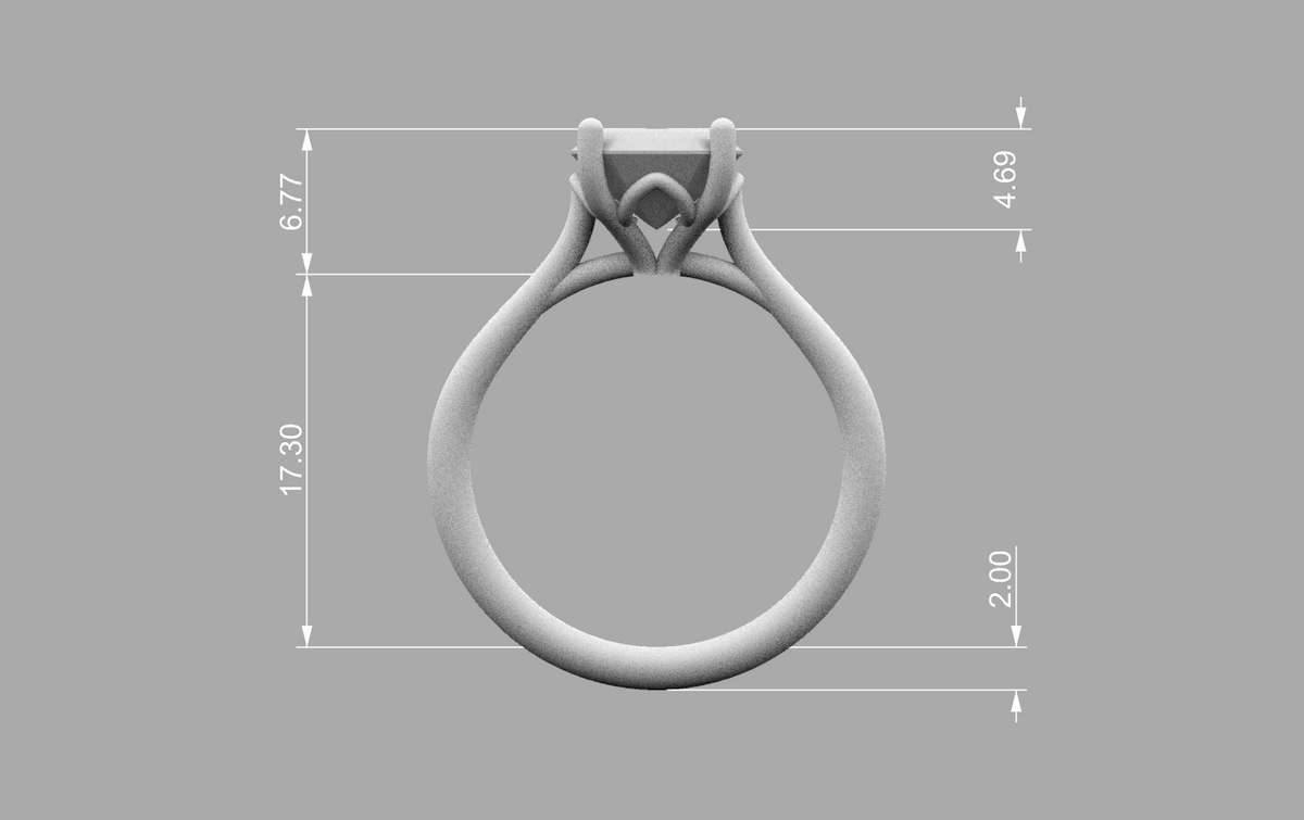 emerald solitaire 8x10mm technical detail 01