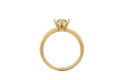 six prong solitaire ring