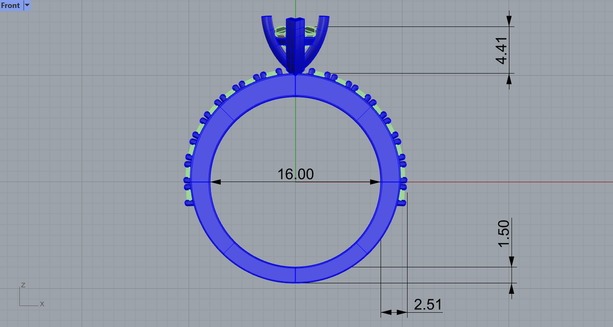 Free Marquise Solitaire CAD Package