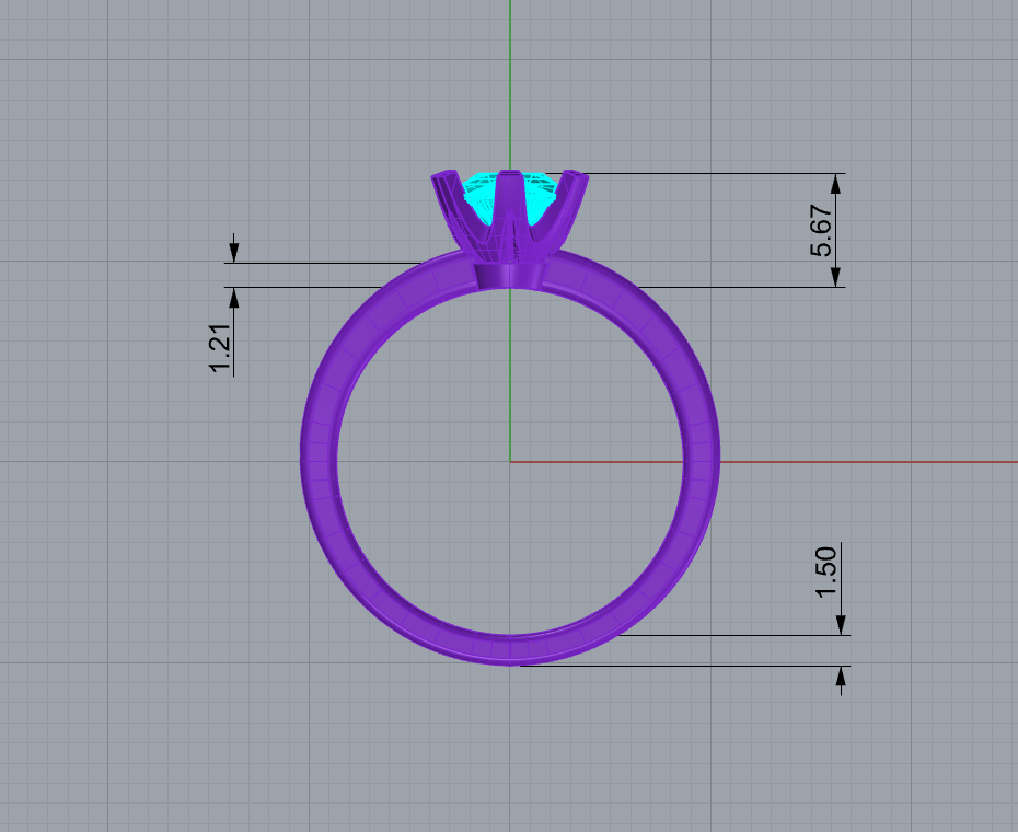 six prong solitaire ring