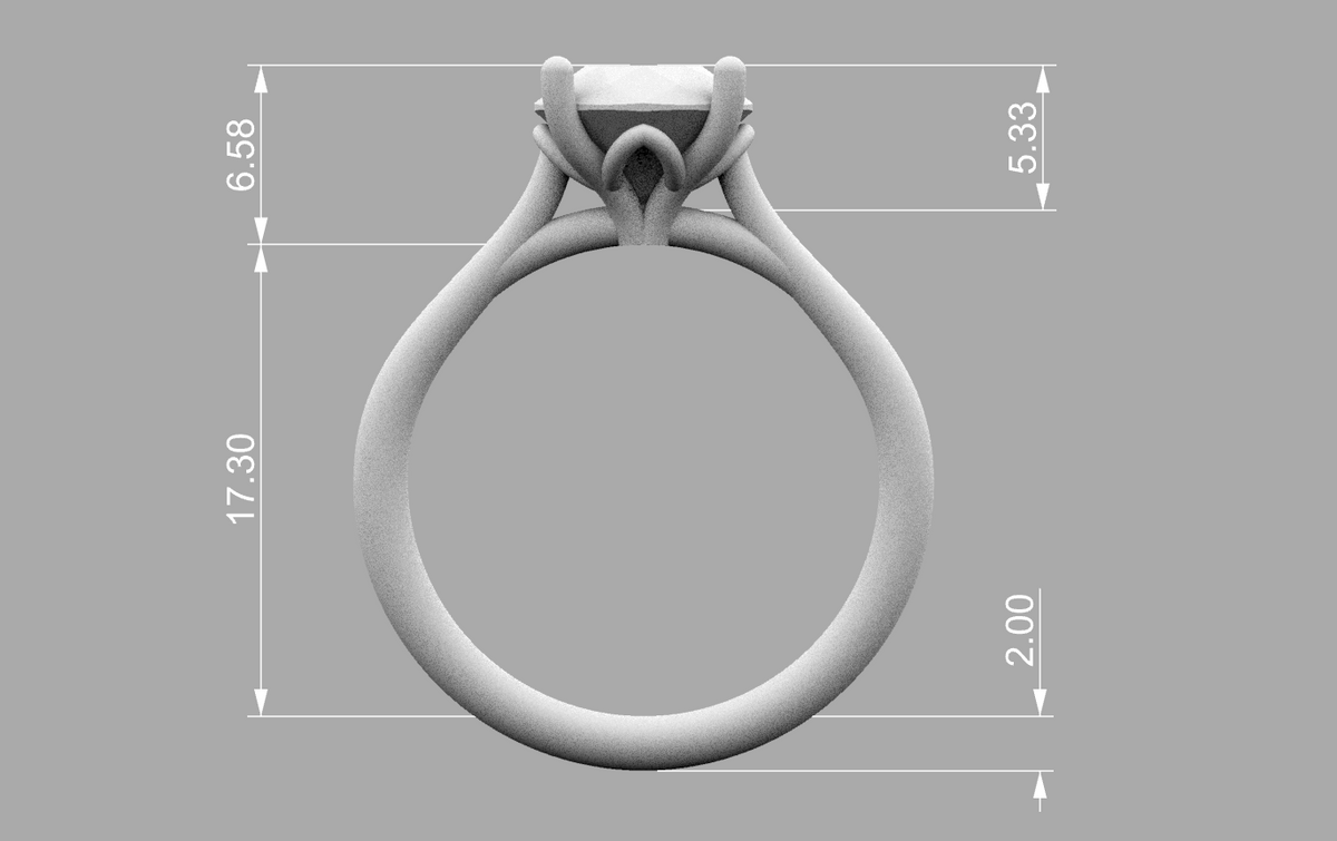 harriet solitaire 8mm technical detail 01