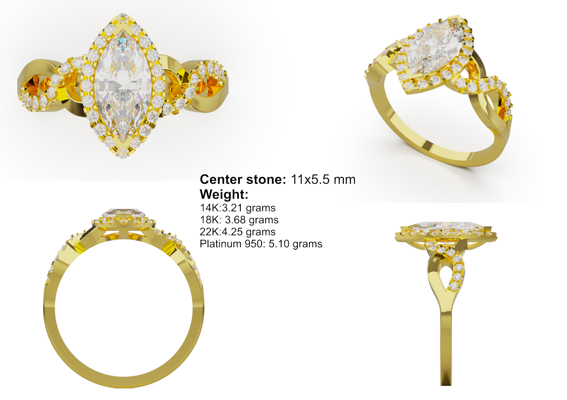 Marquise Crossover Halo CAD Bundle