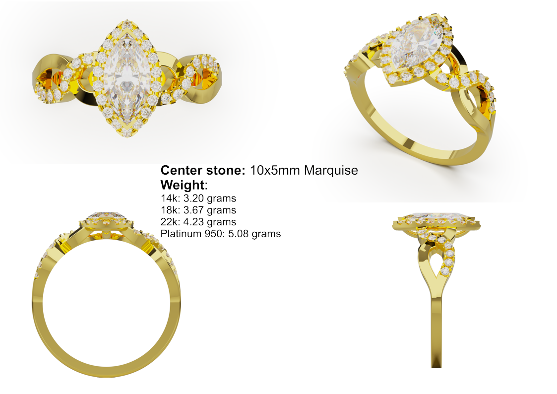 Marquise Crossover Halo CAD Bundle