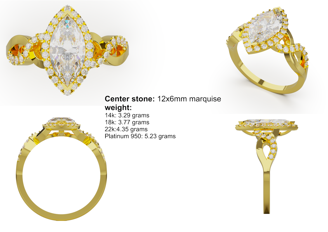 Marquise Crossover Halo CAD Bundle