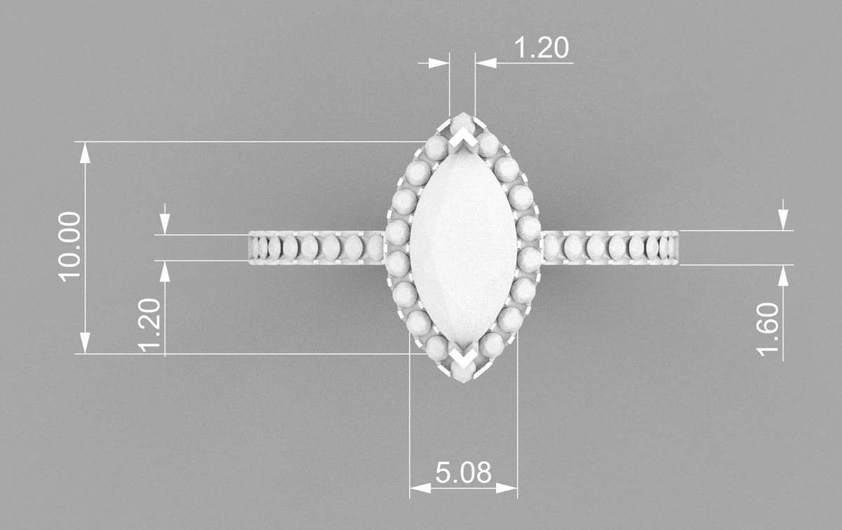 Marquise Halo CAD Bundle