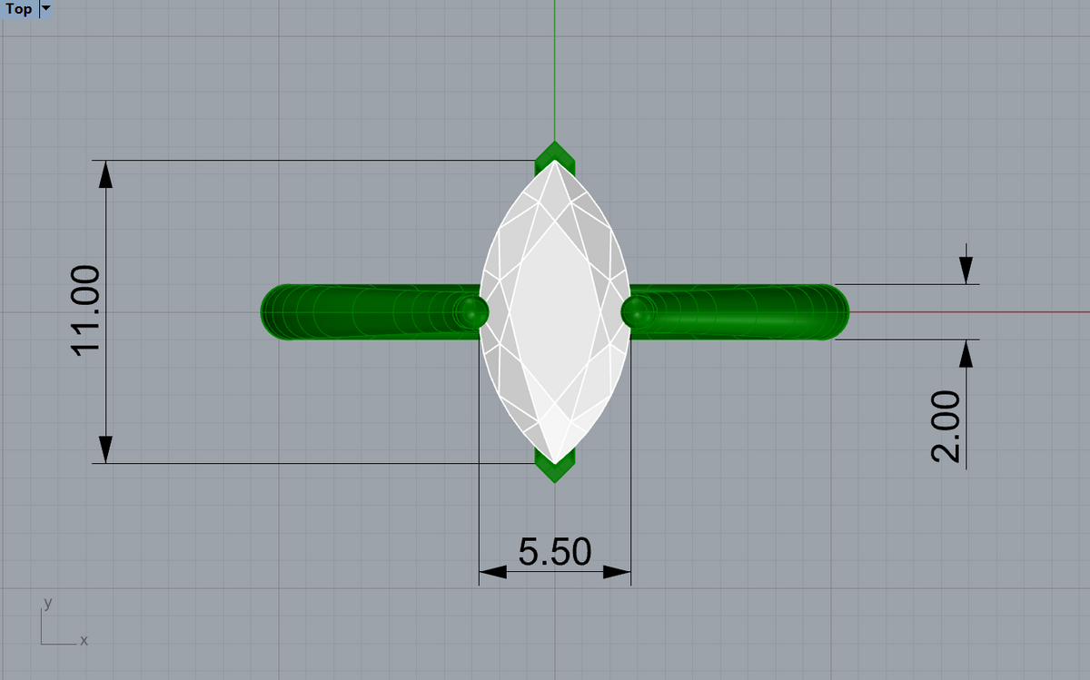 marquise solitaire 5.5x11mm technical detail 04