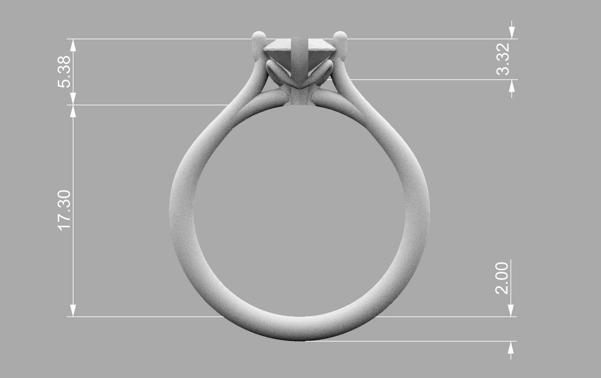 marquise solitaire 6x12mm technical detail 01