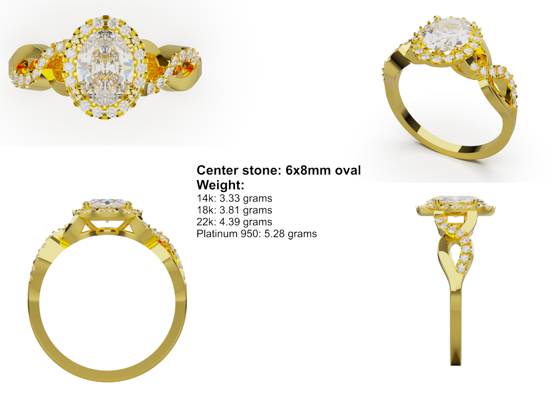 Oval Crossover Halo CAD Bundle