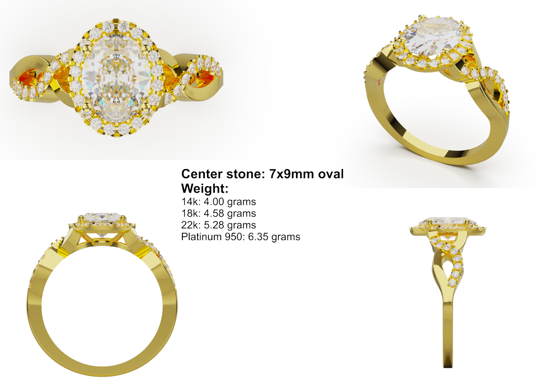Oval Crossover Halo CAD Bundle