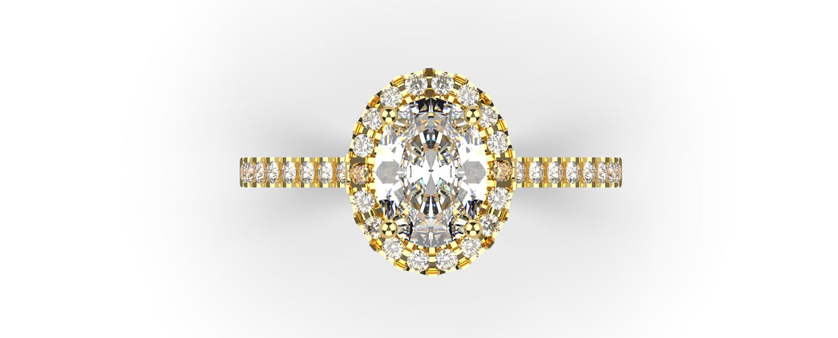 Oval Halo CAD Bundle