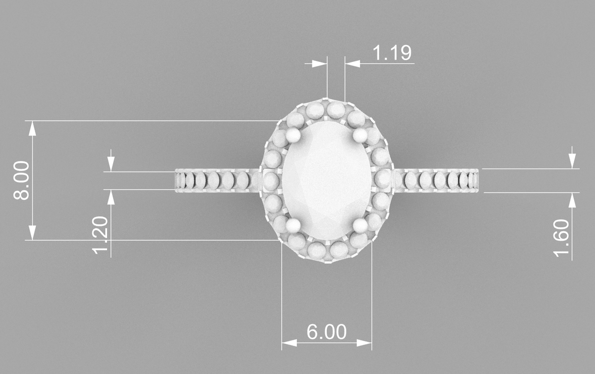 Oval Halo CAD Bundle
