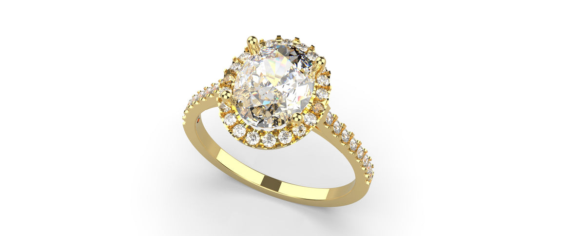 Oval Halo CAD Bundle