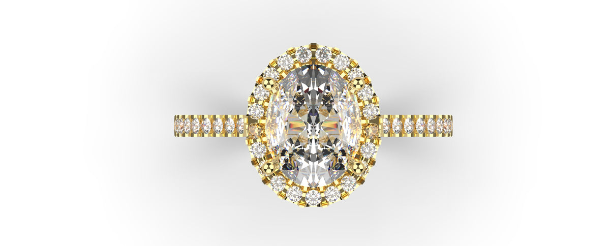 Oval Halo CAD Bundle