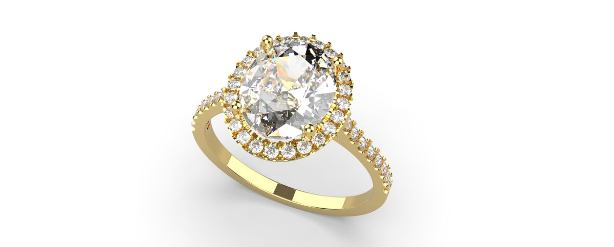 Oval Halo CAD Bundle