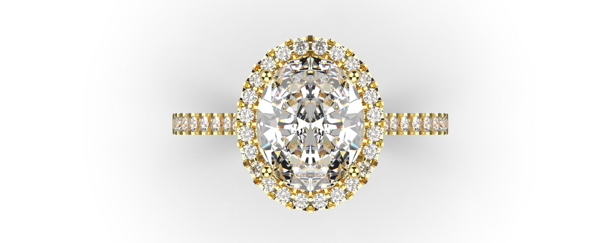 Oval Halo CAD Bundle