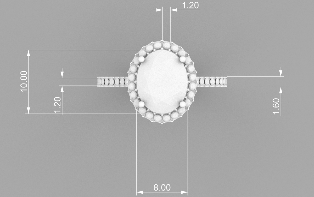 Oval Halo CAD Bundle