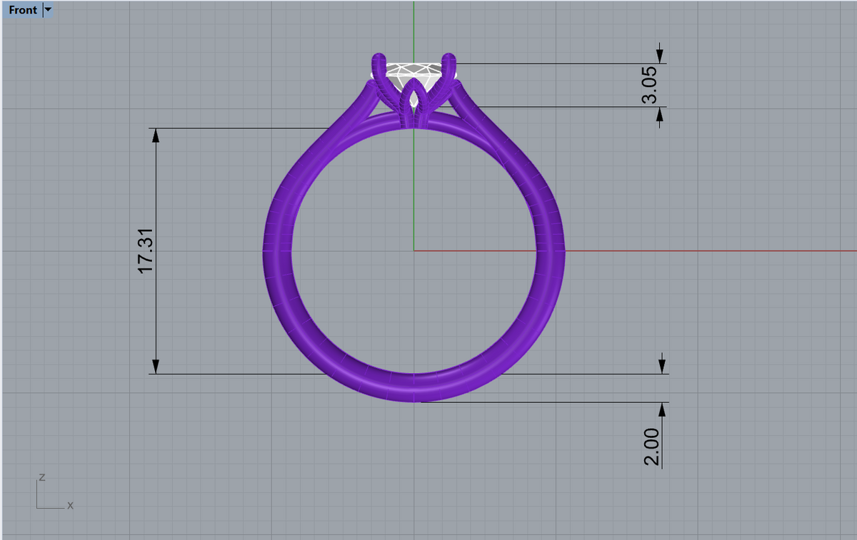 oval solitaire 6x8mm technical detail 03