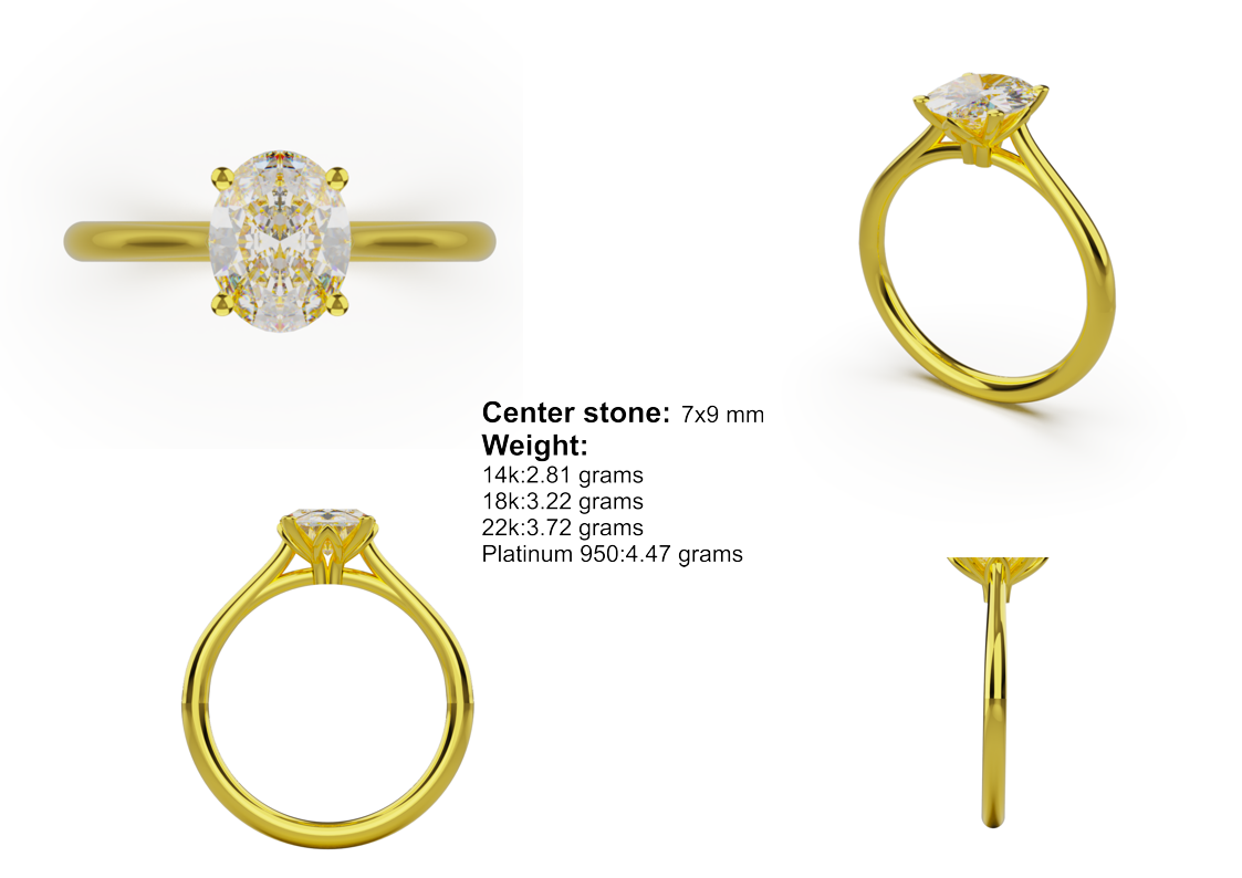 oval solitaire 7x9mm 01