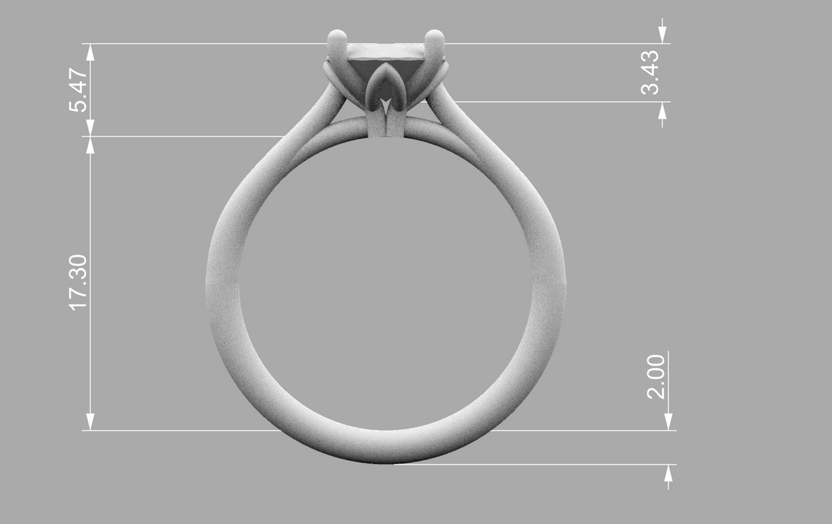 oval solitaire 7x9mm technical detail 01