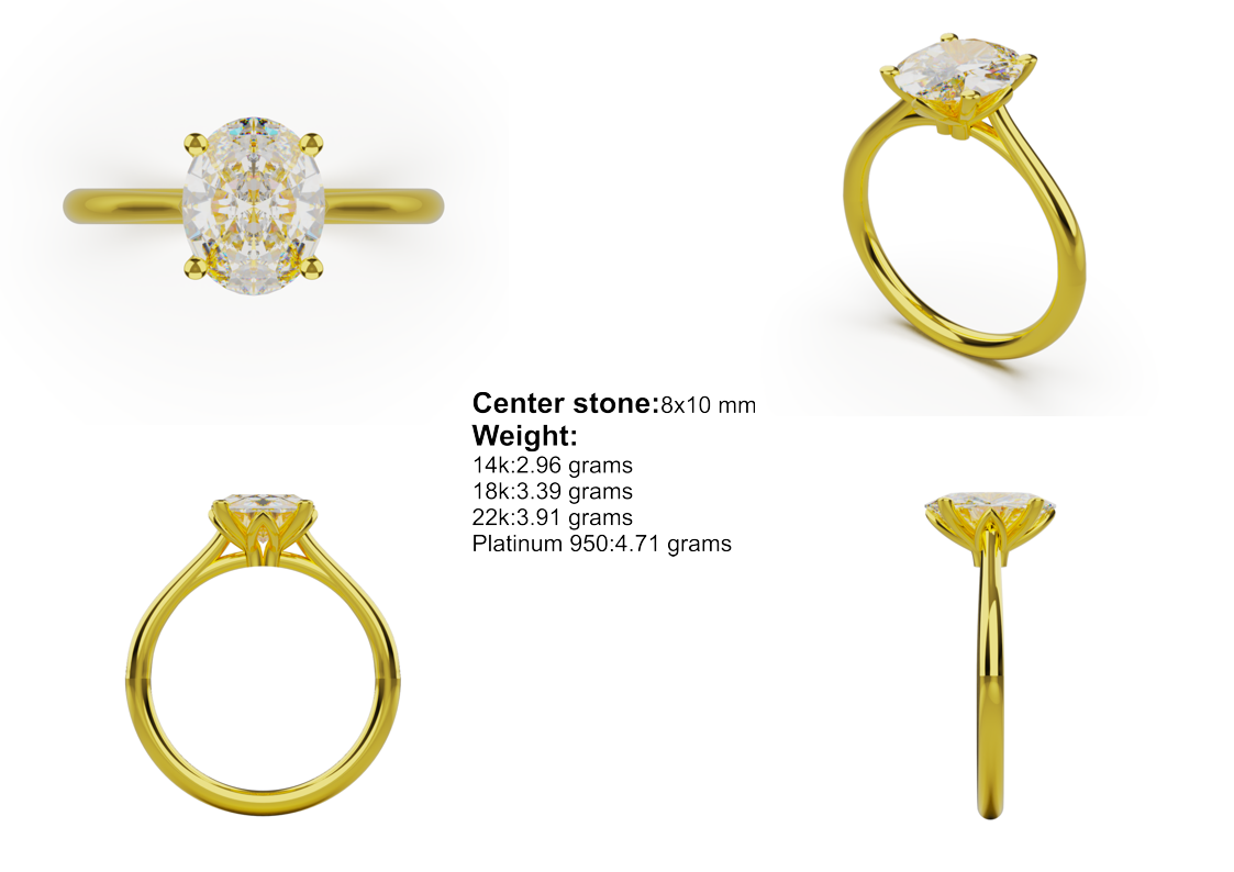 oval solitaire 8x10mm 01
