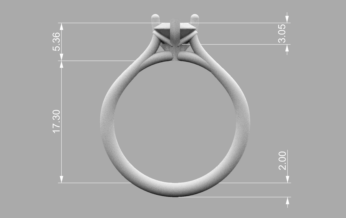 pear solitaire 6x8mm technical detail 01