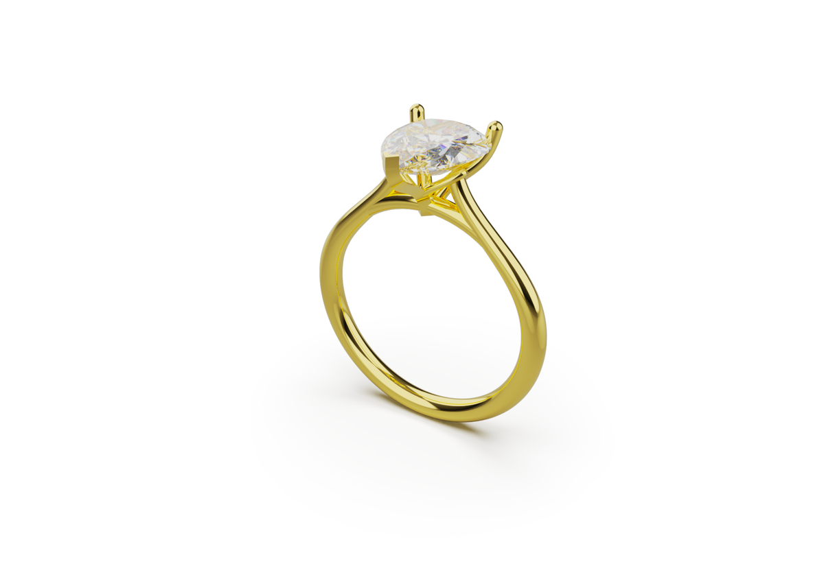pear solitaire 8x10mm 01