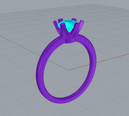 six prong solitaire ring