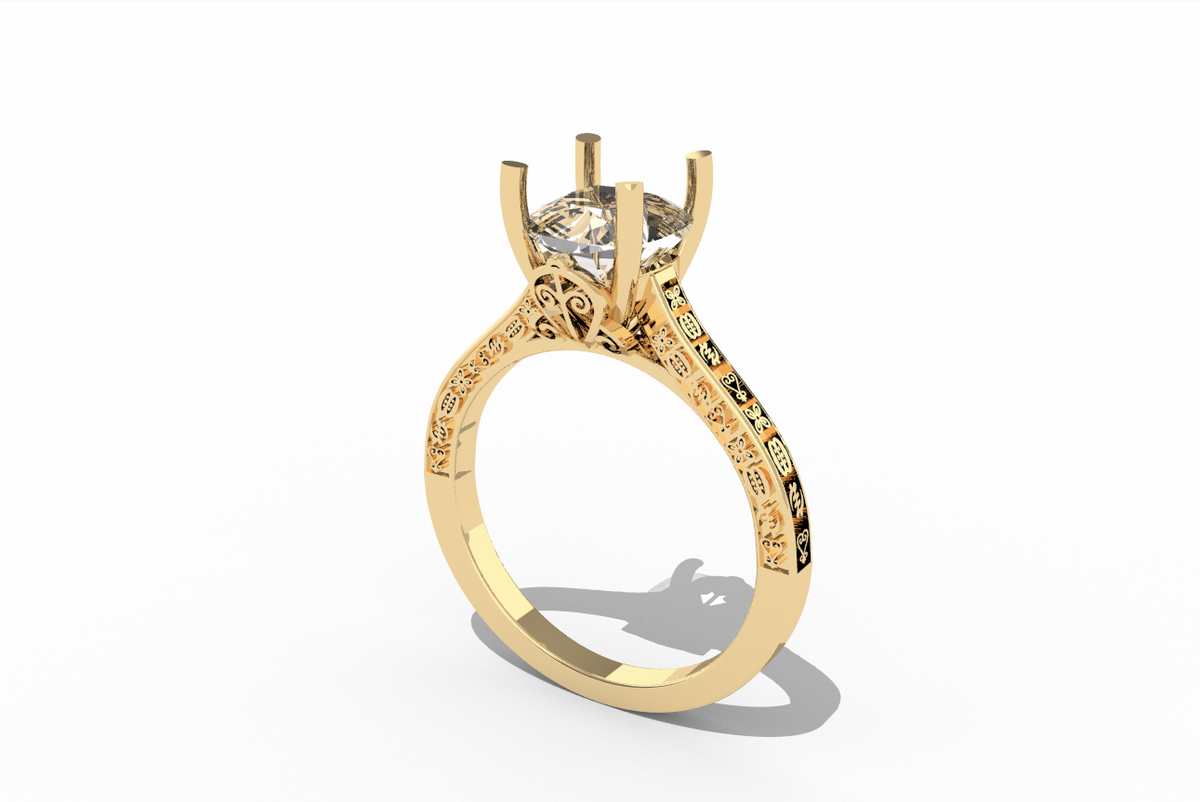 Adinkra Engagement ring