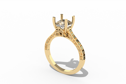 Adinkra Engagement ring