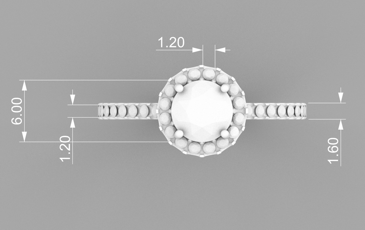 Round Halo CAD Bundle