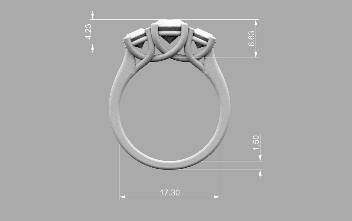 round minimalist trellis technical detail 01
