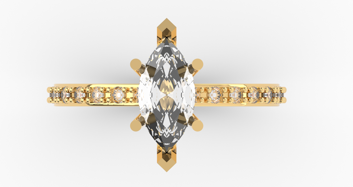 Free Marquise Solitaire CAD Package